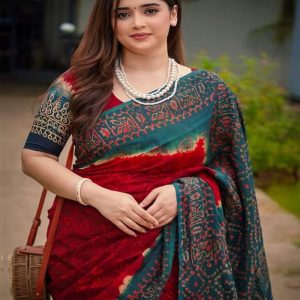 Giftara-Digital Print Batik Saree